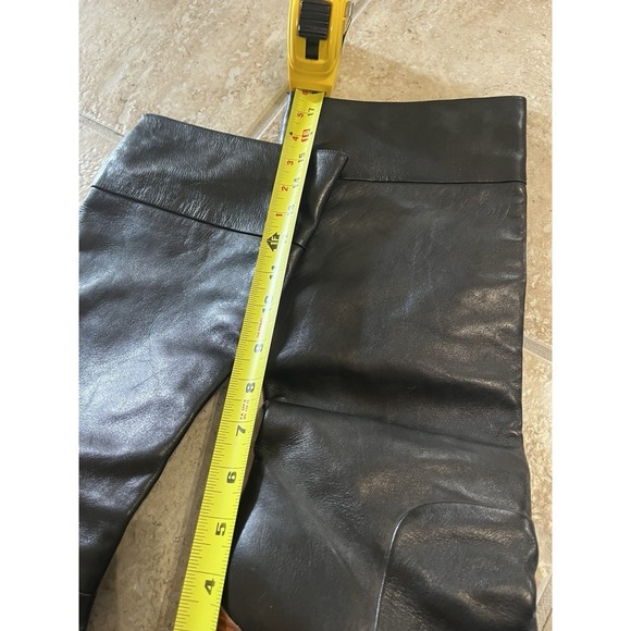 Dolce Vita Makala Tall Black Leather Boots Size 9M Calf 14 Around - Picture 6 of 16